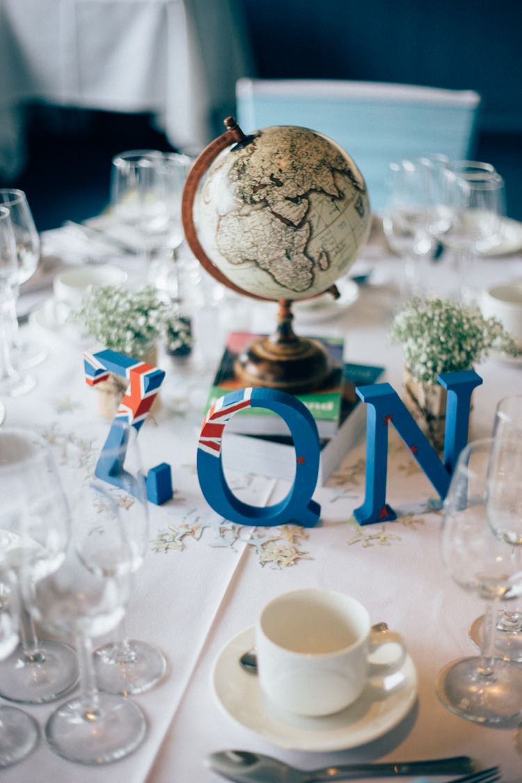Globe Book Centrepiece Decor Table Travel Aircraft Museum Wedding Concorde http://www.nikkivandermolen.com/