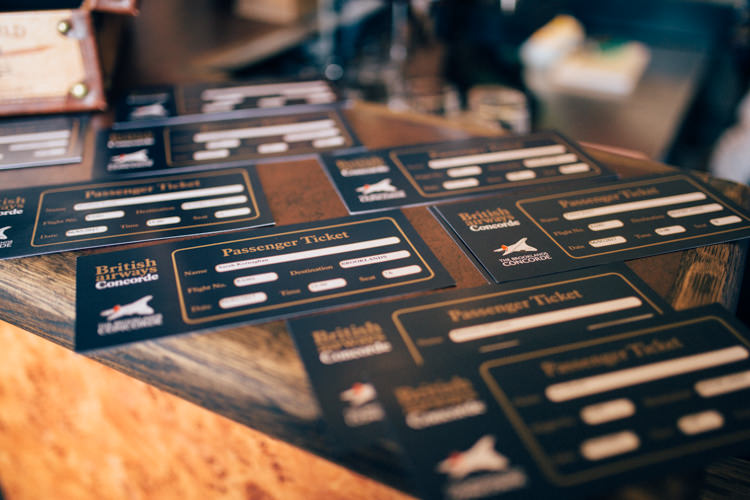 Ticket Stationery Invitations Travel Aircraft Museum Wedding Concorde http://www.nikkivandermolen.com/