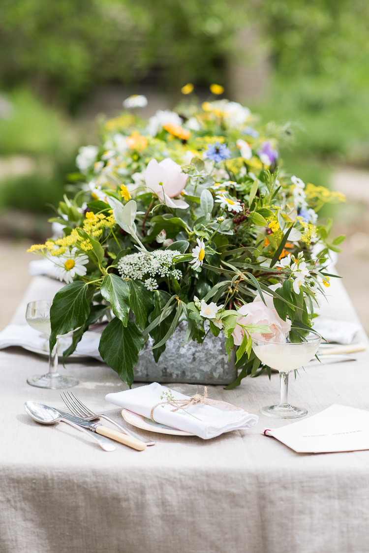 Berries Greenery Gypsophila Michaelmas Daisies Rose Coupe Glass Babycham Vintage China Twine Pretty Urban Nature Wedding Ideas http://www.fionasweddingphotography.co.uk/