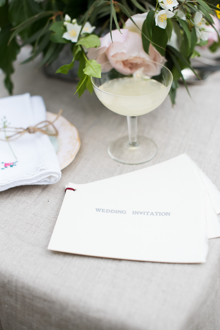 Berries Greenery Gypsophila Daisies Coupe Glass Babycham Vintage China Twine Rose Wedding Invitation Stationery Pretty Urban Nature Wedding Ideas http://www.fionasweddingphotography.co.uk/