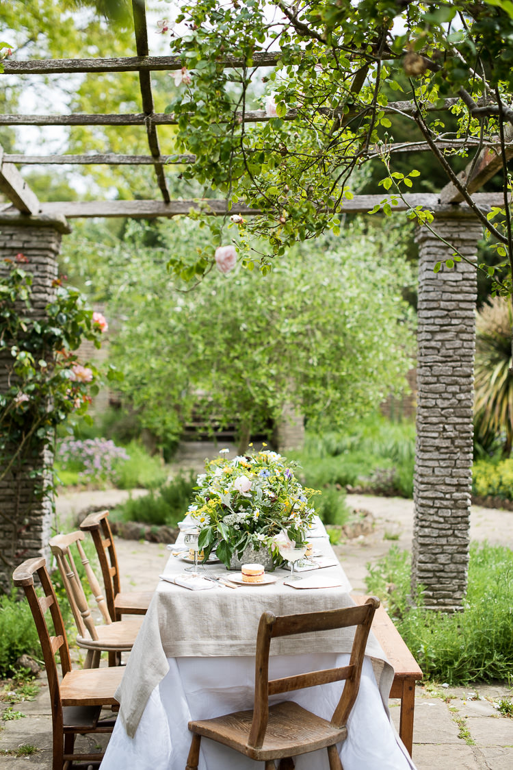 Berries Greenery Gypsophila Daisies Coupe Glass Babycham Vintage China Twine Rose Mismatched Wooden Chairs Linen Pretty Urban Nature Wedding Ideas http://www.fionasweddingphotography.co.uk/