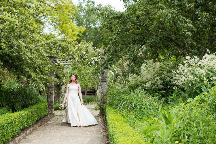 Bride Bridal Cathy Roberts Wedding Dress Gown Strapless Flower Crown Greenery Foliage Laurel Bouquet Rose Daisies Gypsophila Lavender Trailing Ribbon Pretty Urban Nature Wedding Ideas http://www.fionasweddingphotography.co.uk/