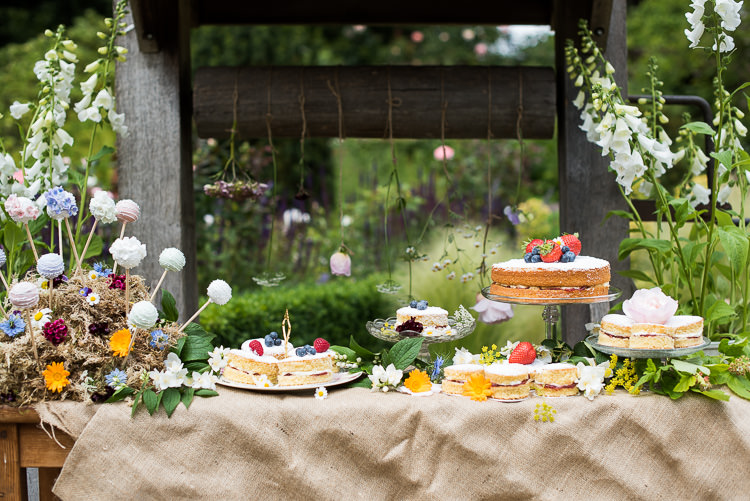 Well Cake Table Pop Stand Victoria Sponge Vintage Wooden Metal Steel Milk Churn Foxglove Pretty Urban Nature Wedding Ideas http://www.fionasweddingphotography.co.uk/