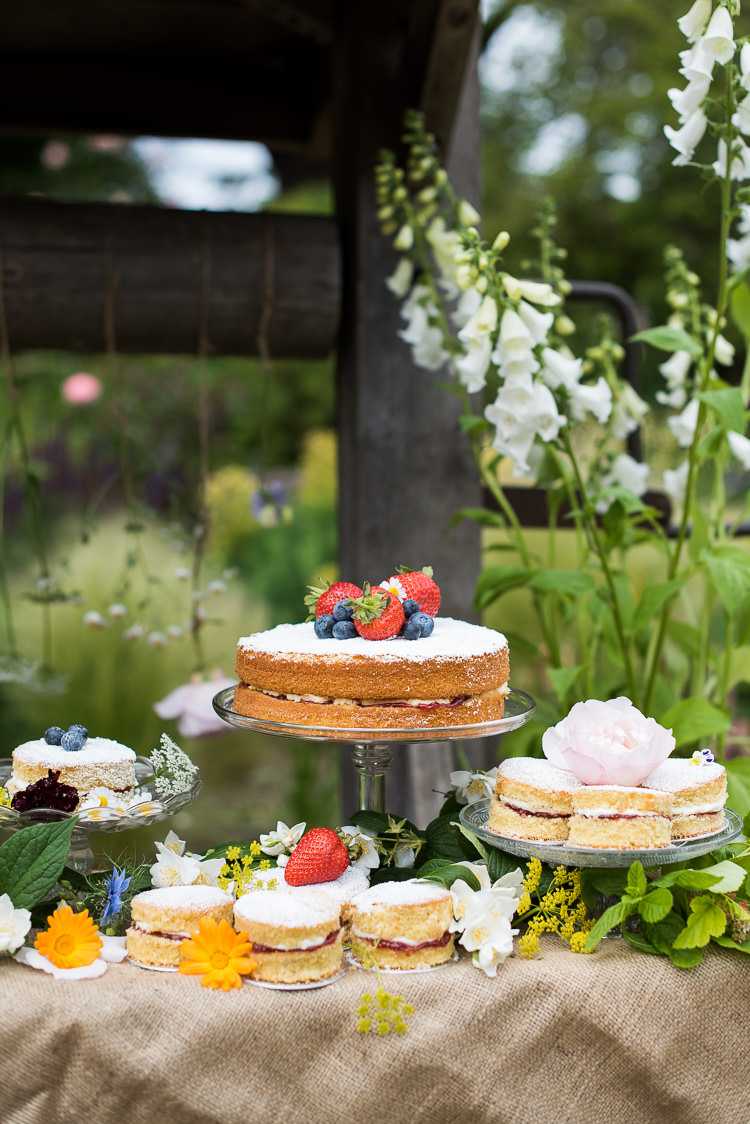 Cake Table Dessert Display Victoria Sponge Fruit Rose Flower Pretty Urban Nature Wedding Ideas http://www.fionasweddingphotography.co.uk/