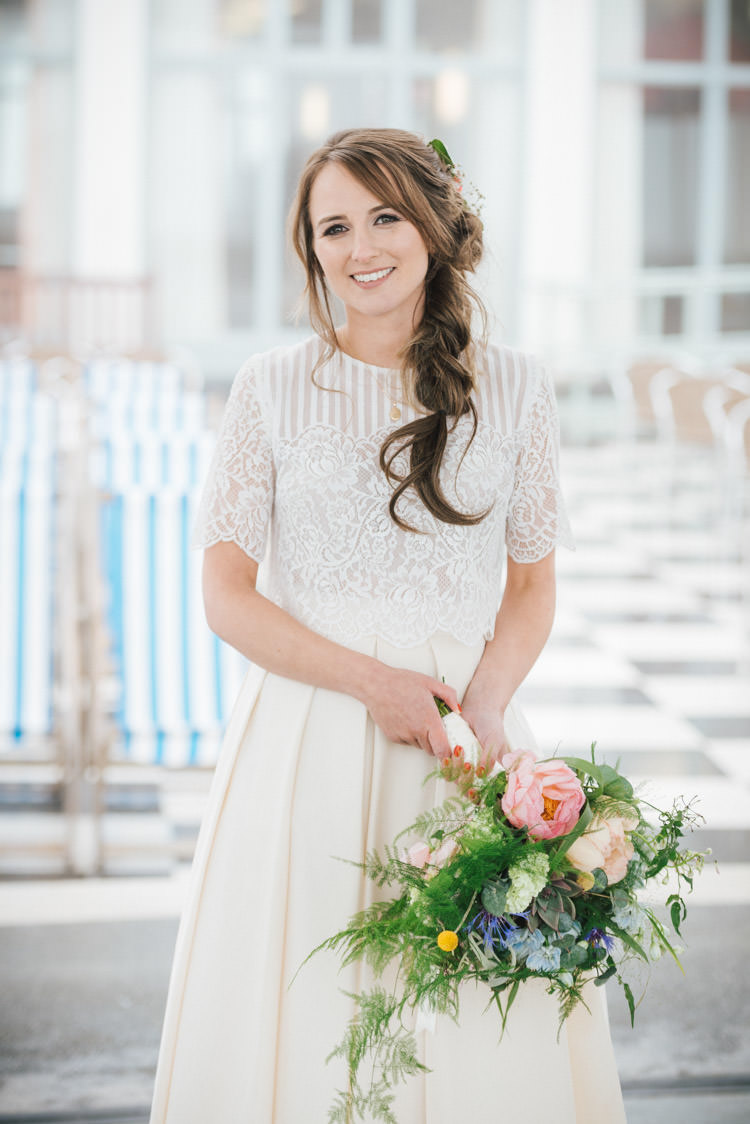 Katya Katya Shehurina Bride Bridal Top Skirt Separates Dress Gown Whimsical Wedding Sea Rustic Barn http://sugarbirdphoto.co.uk/