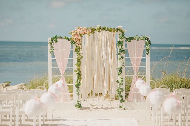 Ceremony Whimsical Pastel Key West Beach Wedding http://kristenbooth.net/