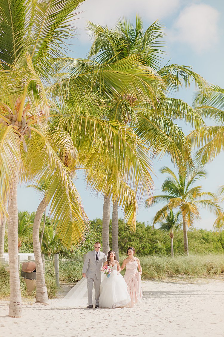Bride Palm Trees Whimsical Pastel Key West Beach Wedding http://kristenbooth.net/