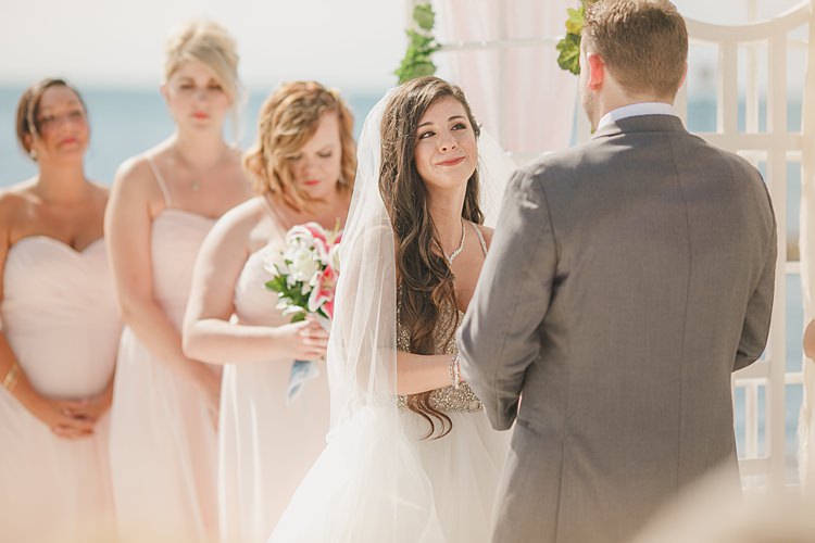 Bride Groom Vows Whimsical Pastel Key West Beach Wedding http://kristenbooth.net/