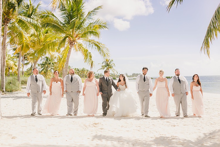 Wedding Party Palm Trees Whimsical Pastel Key West Beach Wedding http://kristenbooth.net/