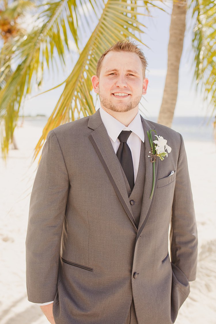 Groom Whimsical Pastel Key West Beach Wedding http://kristenbooth.net/