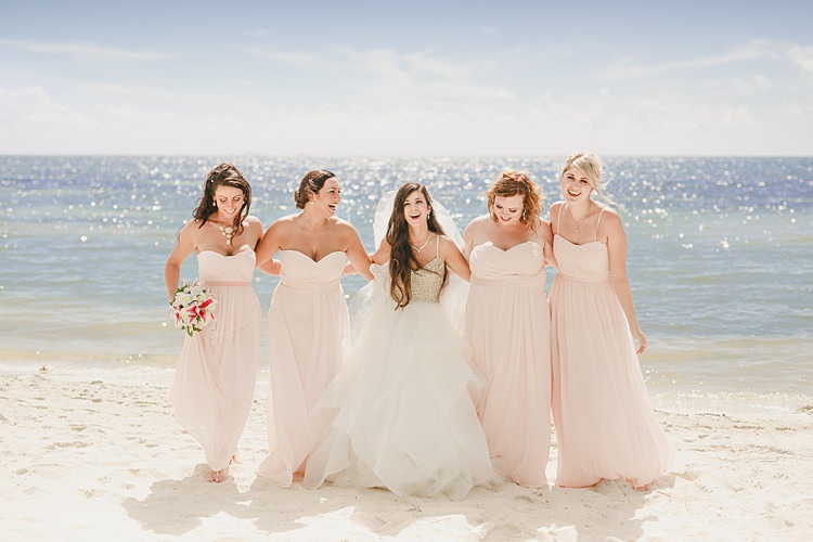 Bride Bridesmaids Sea Whimsical Pastel Key West Beach Wedding http://kristenbooth.net/