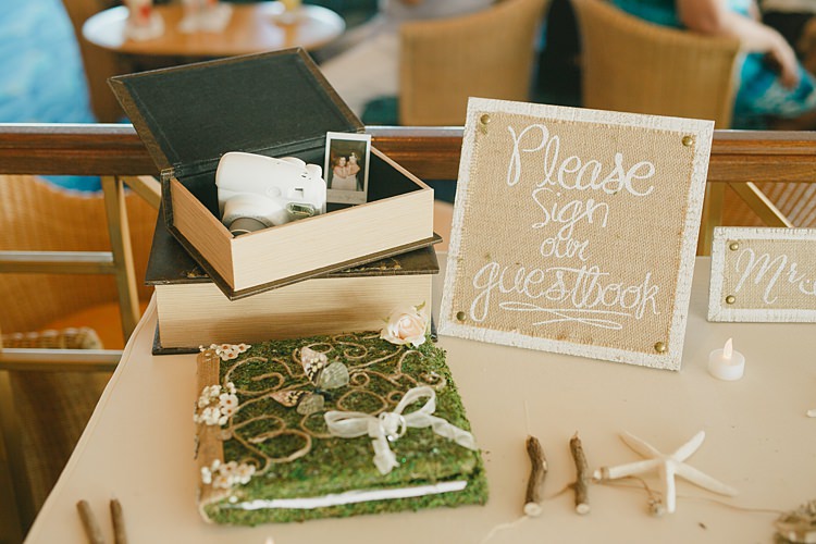 Polaroid Guestbook Whimsical Pastel Key West Beach Wedding http://kristenbooth.net/