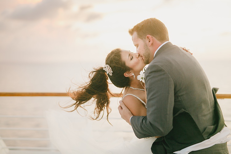 Bride Groom Kiss Whimsical Pastel Key West Beach Wedding http://kristenbooth.net/