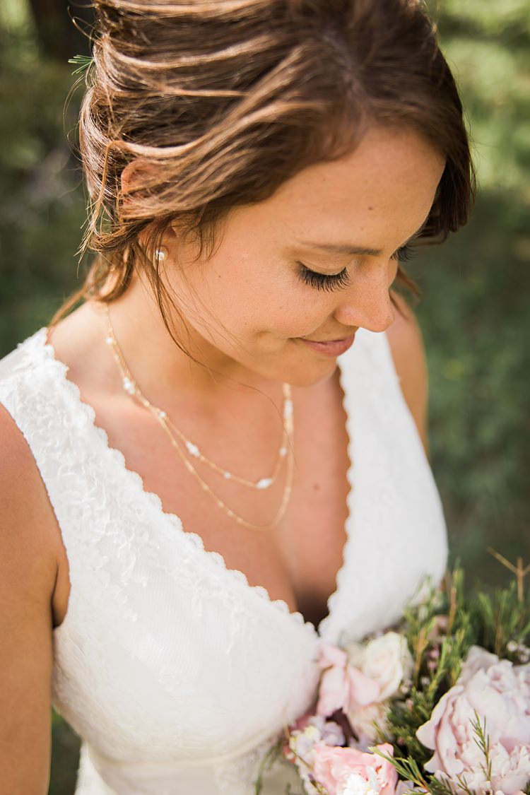Bride Closeup Scenic Rocky Mountain National Park Elopement http://allisonslaterphotography.com/