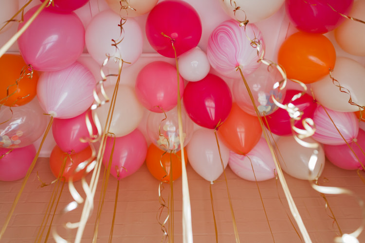 Marble Balloons Ceiling Decor Whimsical Unicorn Rainbow Wedding http://clairemacintyre.com/