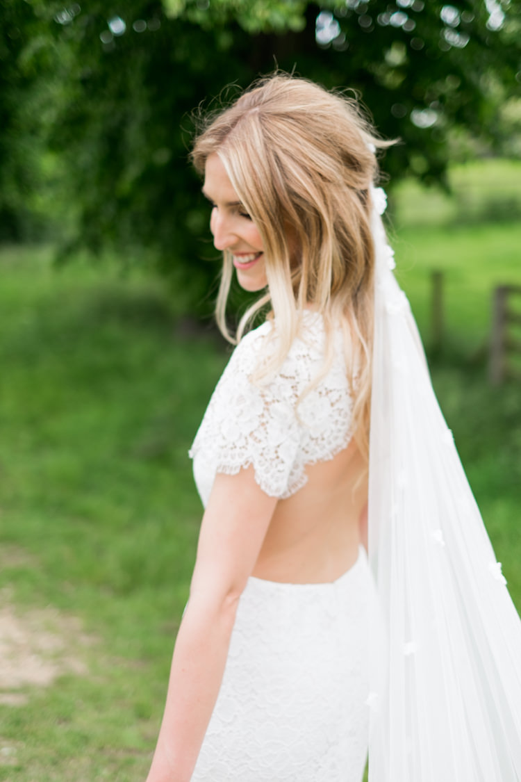 Lace Open Back Dress Gown Bride Bridal Whimsical Unicorn Rainbow Wedding http://clairemacintyre.com/