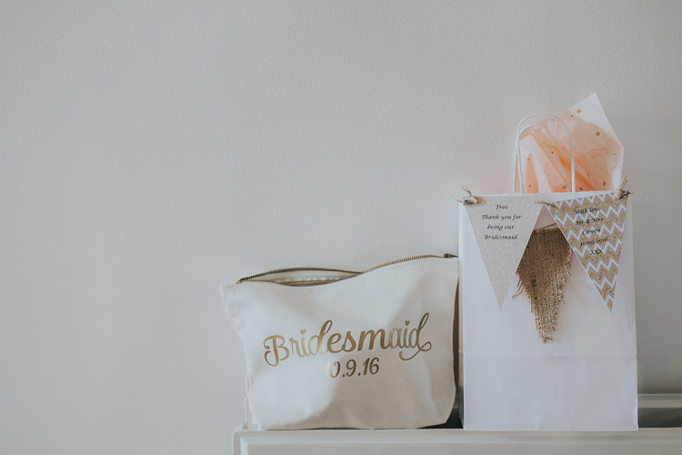 Bridesmaid Wash Bag Gift Colour Pop Coral Beach Wedding http://www.kategrayphotography.com/
