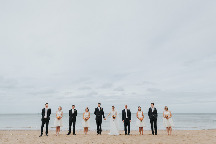Colour Pop Coral Beach Wedding http://www.kategrayphotography.com/