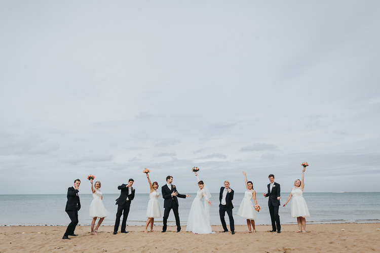 Colour Pop Coral Beach Wedding http://www.kategrayphotography.com/