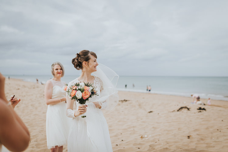 Colour Pop Coral Beach Wedding http://www.kategrayphotography.com/