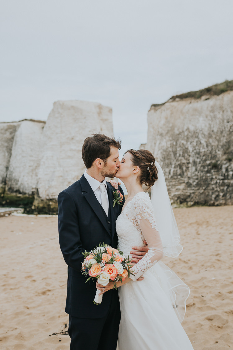 Colour Pop Coral Beach Wedding http://www.kategrayphotography.com/
