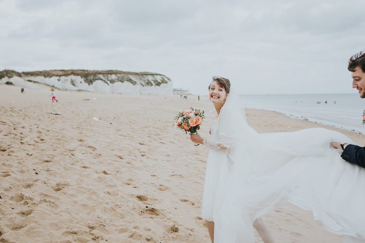 Colour Pop Coral Beach Wedding http://www.kategrayphotography.com/