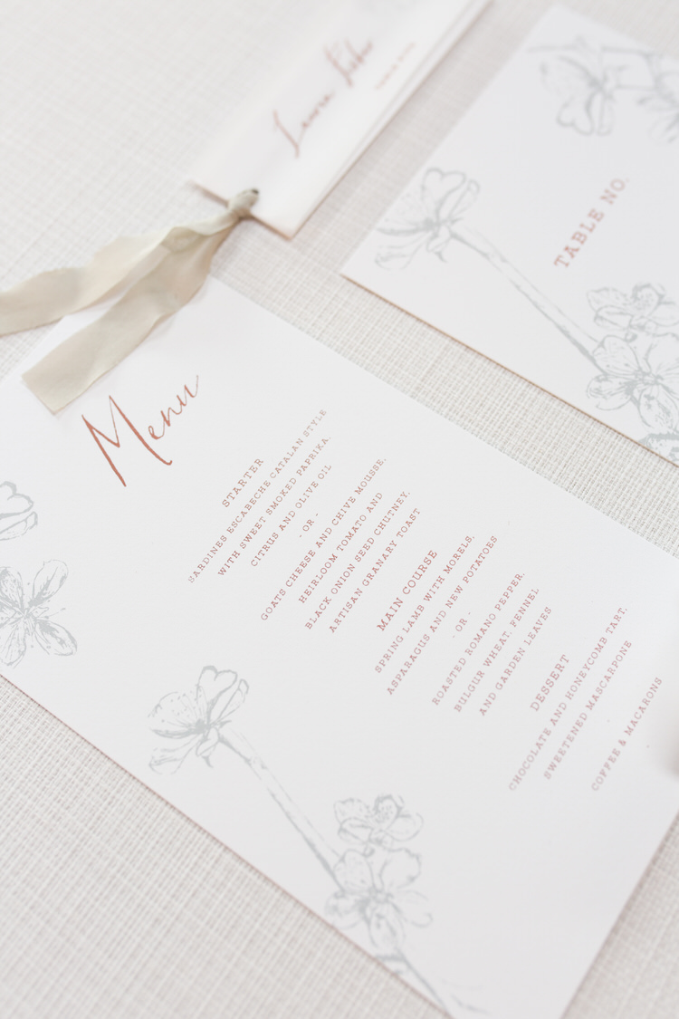 Stationery Blush Floral Calligraphy Invites Invitations Ribbon Ethereal Fine Art William Morris Wedding Ideas http://jessicadaviesphotography.co.uk/