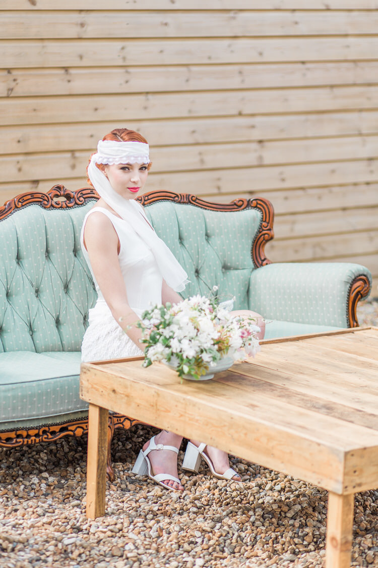 Vintage Bride Bridal Gown Beaded Tassel Cape Dress Head Scarf Ethereal Fine Art William Morris Wedding Ideas http://jessicadaviesphotography.co.uk/