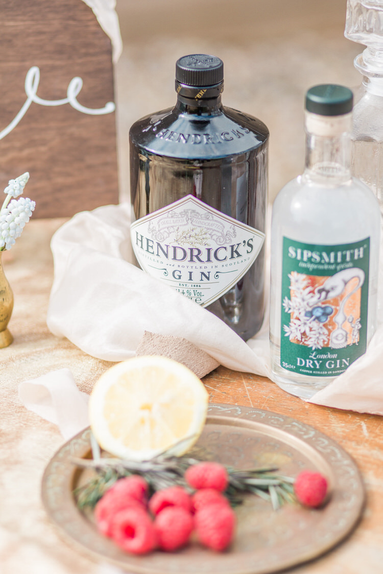 Gin Bar Rustic Wooden Stand Station Ethereal Fine Art William Morris Wedding Ideas http://jessicadaviesphotography.co.uk/