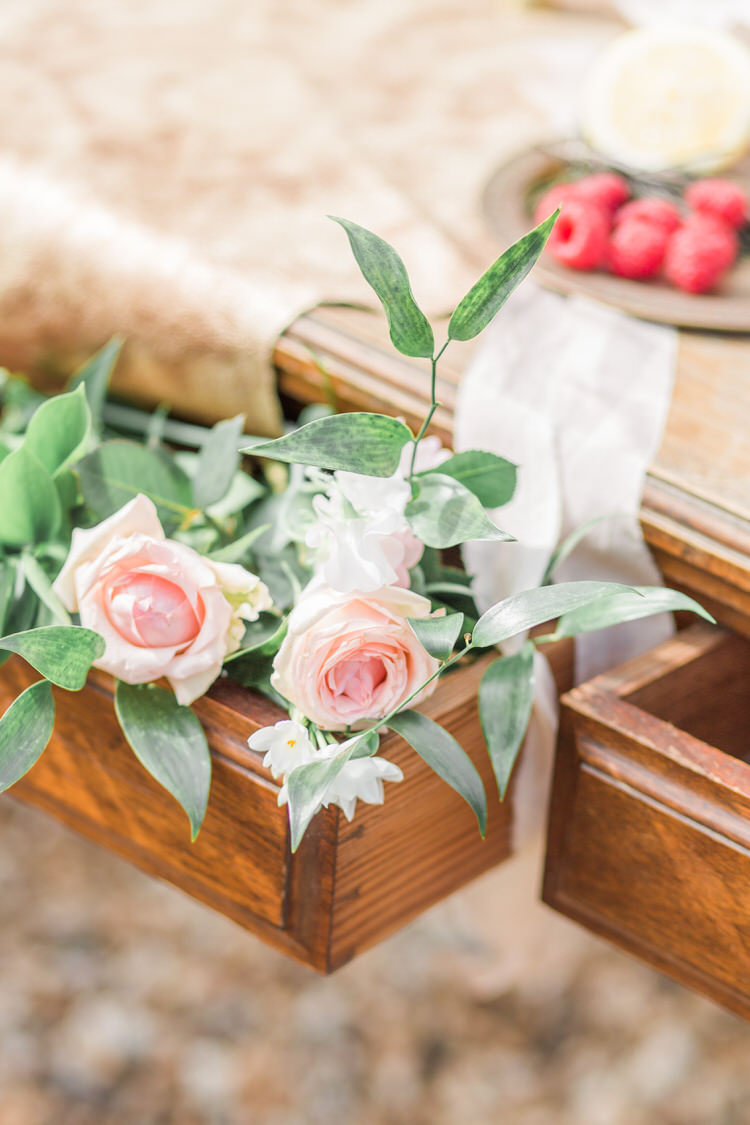 Flowers Chest Drawers Decor Ethereal Fine Art William Morris Wedding Ideas http://jessicadaviesphotography.co.uk/