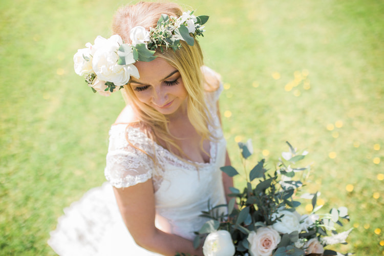 Flower Crown Bride Headdress Accessory Bohemian Garden Greenery Wedding Ideas http://www.storytellerphotography.co.uk/