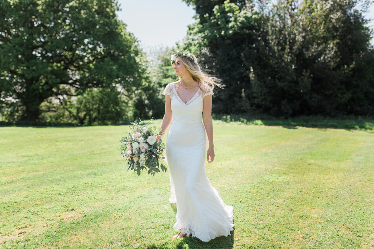 Alfred Angelo Lace Dress Gown Bride Bridal Straps Bohemian Garden Greenery Wedding Ideas http://www.storytellerphotography.co.uk/