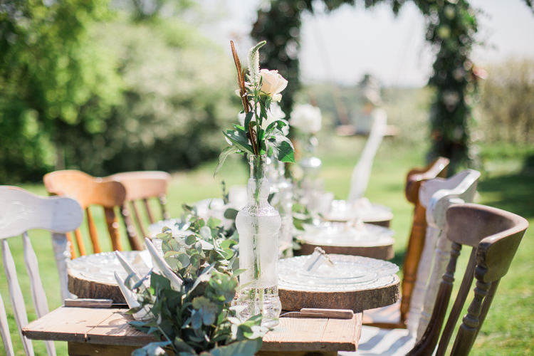 Foliage Swag Garland Table Runner Decor Bottles Flowers Tablescape Bohemian Garden Greenery Wedding Ideas http://www.storytellerphotography.co.uk/