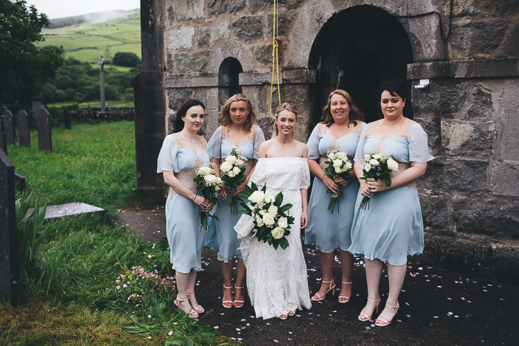 Short Pale Blue Bridesmaid Dresses Large DIY Bohemian Tipi Party Wedding http://www.mikeplunkettphotography.com/