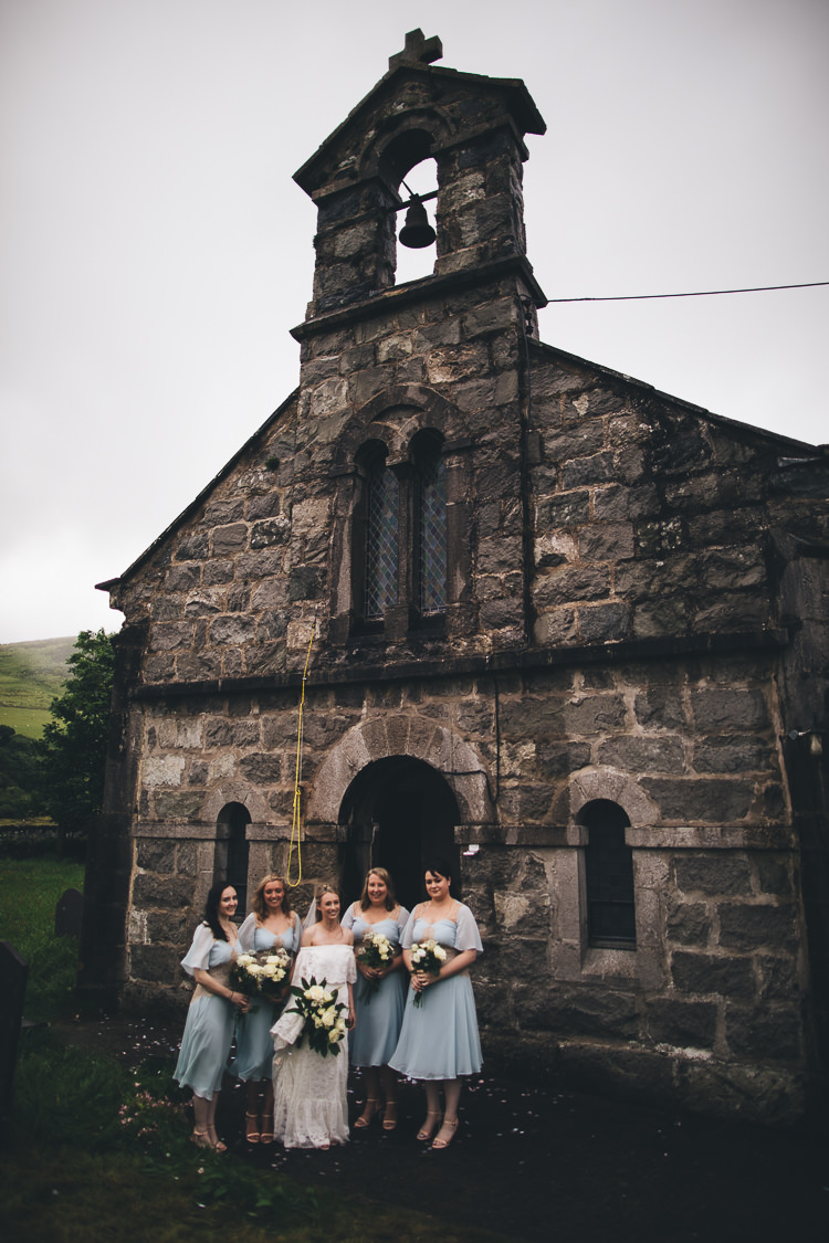 Short Pale Blue Bridesmaid Dresses Large DIY Bohemian Tipi Party Wedding http://www.mikeplunkettphotography.com/