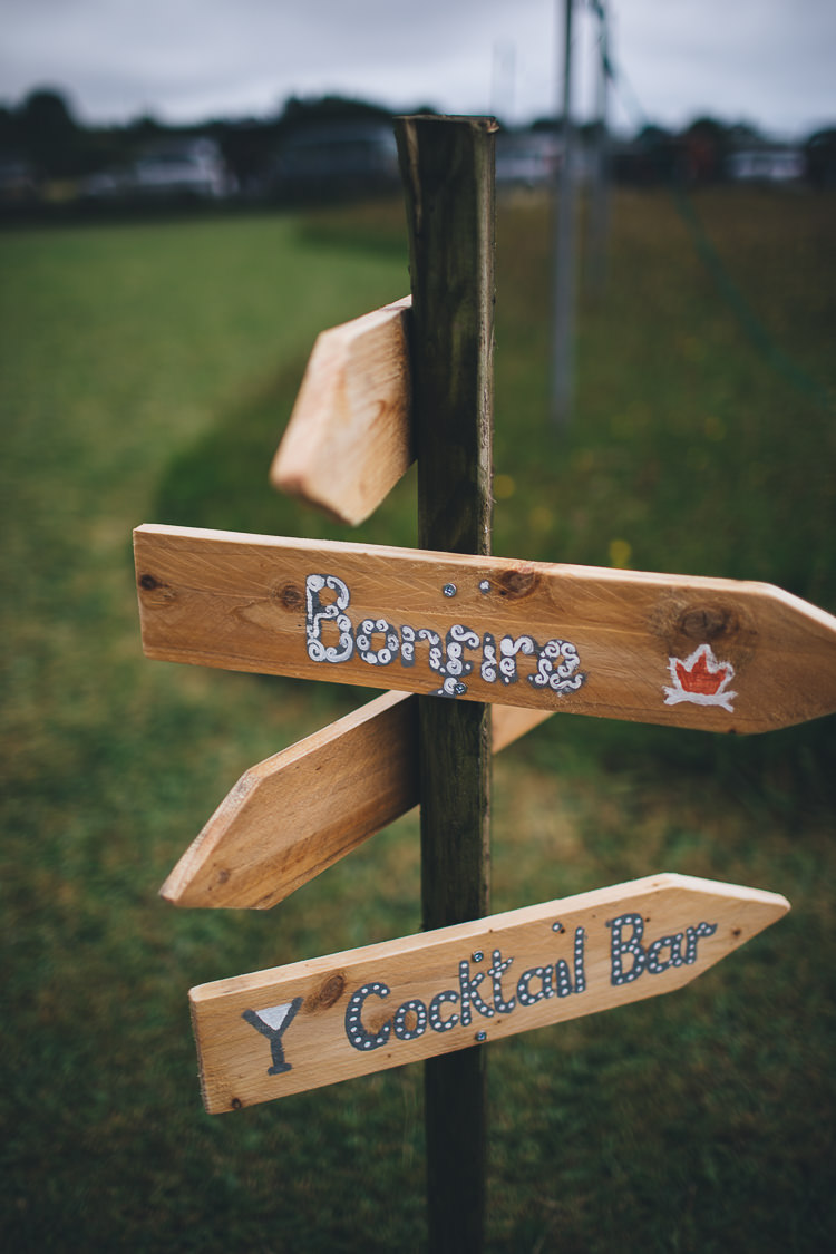 Painted Wooden Rustic Sign Post Large DIY Bohemian Tipi Party Wedding http://www.mikeplunkettphotography.com/