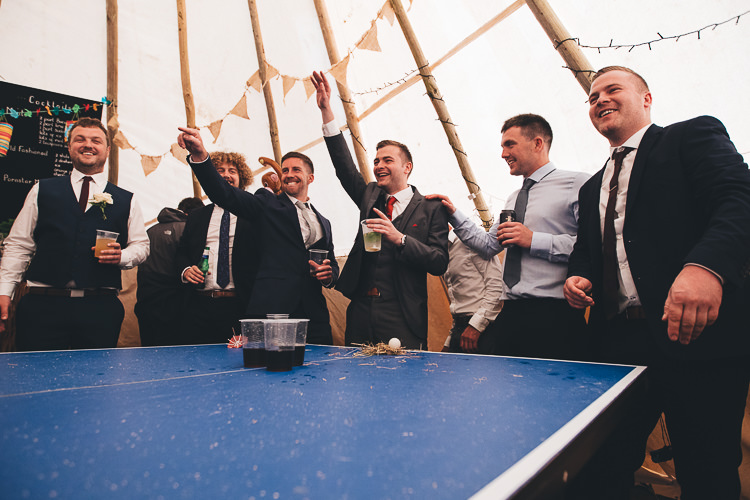 Beer Pong Large DIY Bohemian Tipi Party Wedding http://www.mikeplunkettphotography.com/