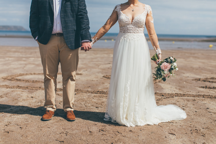 Pretty Pale Pink Scenic Coast Wedding http://rachellambertphotography.co.uk/