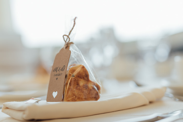 Heart Buscuit Favours Pretty Pale Pink Scenic Coast Wedding http://rachellambertphotography.co.uk/