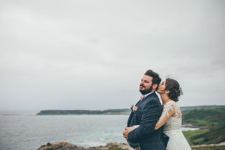 Pretty Pale Pink Scenic Coast Wedding http://rachellambertphotography.co.uk/