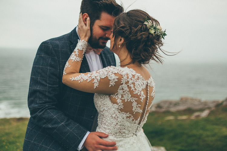 Pretty Pale Pink Scenic Coast Wedding http://rachellambertphotography.co.uk/