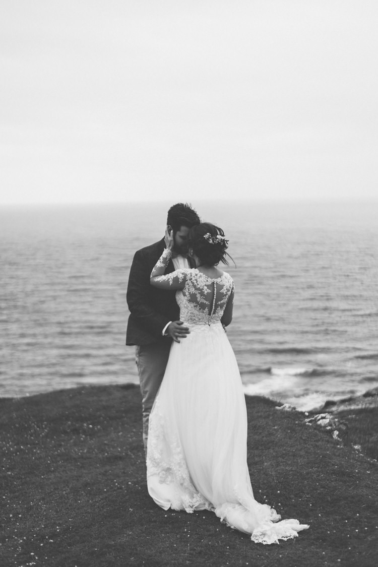 Pretty Pale Pink Scenic Coast Wedding http://rachellambertphotography.co.uk/