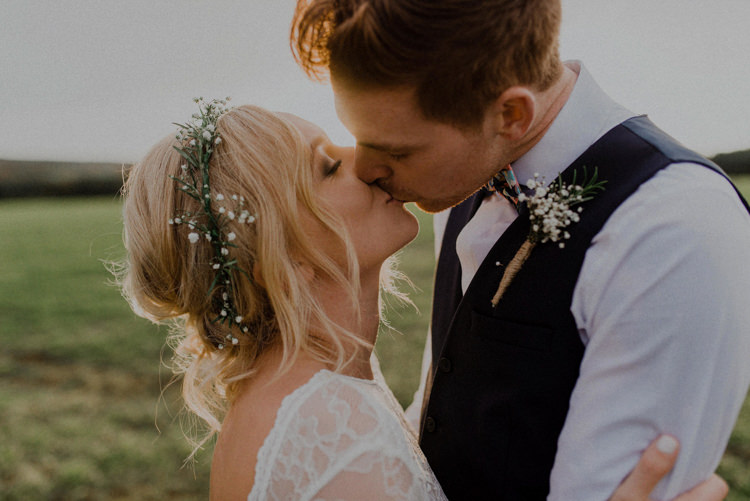 Flower Crown Bride Bridal Dreamy Natural Boho Barn Wedding https://heychrisrandle.com