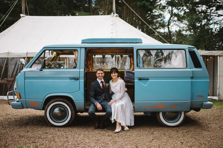 Camperan Vintage Log Cabin Wedding Sea http://www.lisadevinephotography.co.uk/