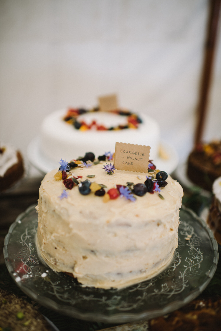 Buttercream Cake Flowers Fruit Vintage Log Cabin Wedding Sea http://www.lisadevinephotography.co.uk/