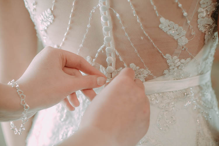 Sheer Illusion Lace Beaded Button Dress Gown Bride Bridal Back Whimsical Modern Rustic Barn Wedding http://photomagician.co.uk/