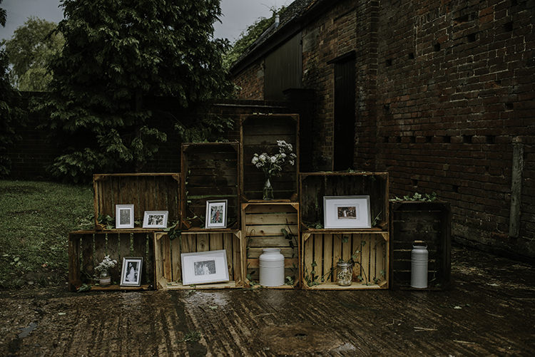 Crate Decor Boxes Flowers Enchanting Country Barn Wedding http://www.dmcclane.com/