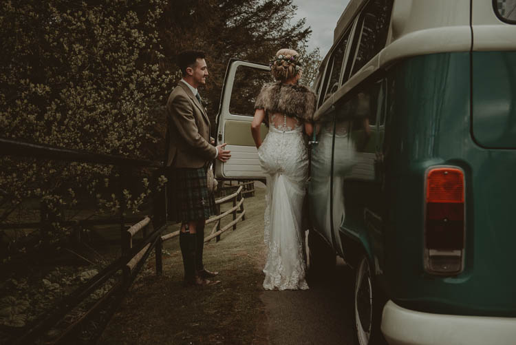 Campervan Transport Whimsical Modern Rustic Barn Wedding http://photomagician.co.uk/