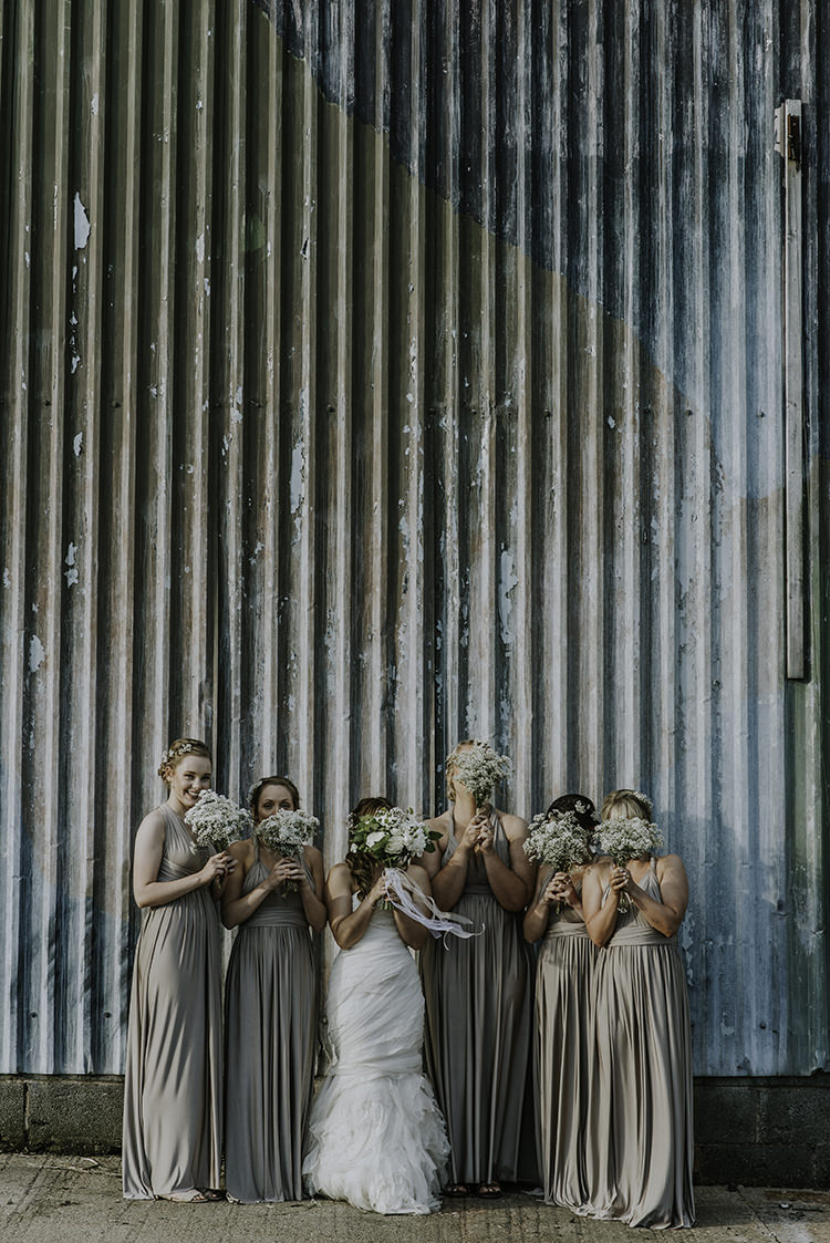 Gyp Gypsophila Baby Breath Bouquets Bridesmaids Enchanting Country Barn Wedding http://www.dmcclane.com/