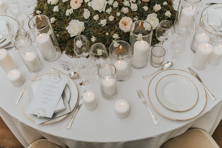 Table Scape Candles Moss Roses Centrepiece Decor Flowers Natural Elegance Asian Fusion Wedding Ideas http://liannegrayphotography.com/